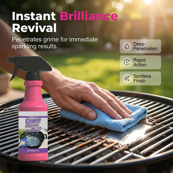 🔥Fast-Acting Heavy-Duty Grill Degreaser Spray