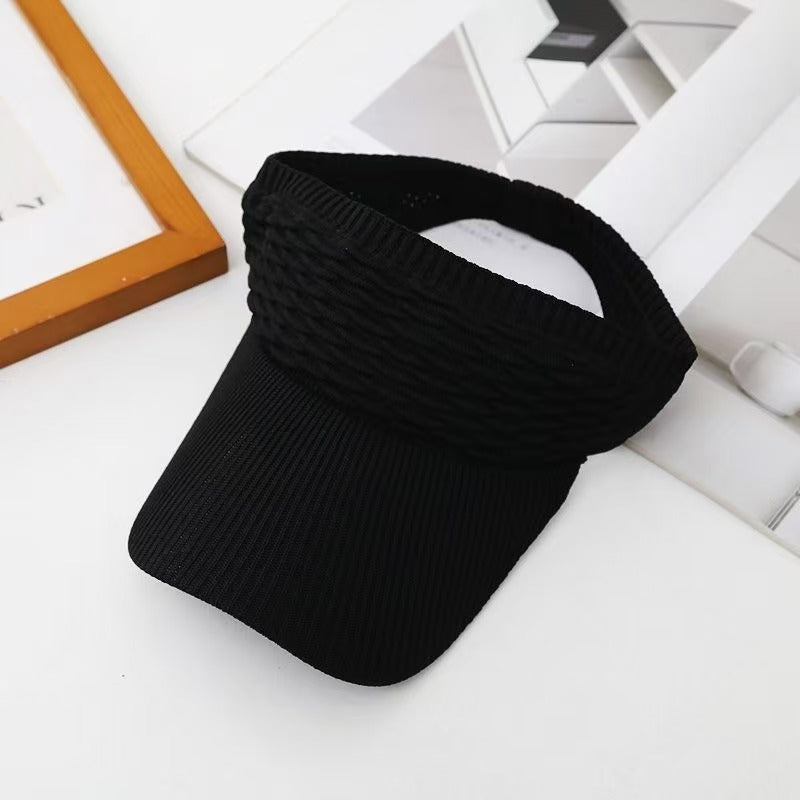 Women’s Open-Top Breathable UV-Protection High-Ponytail Sun Visor