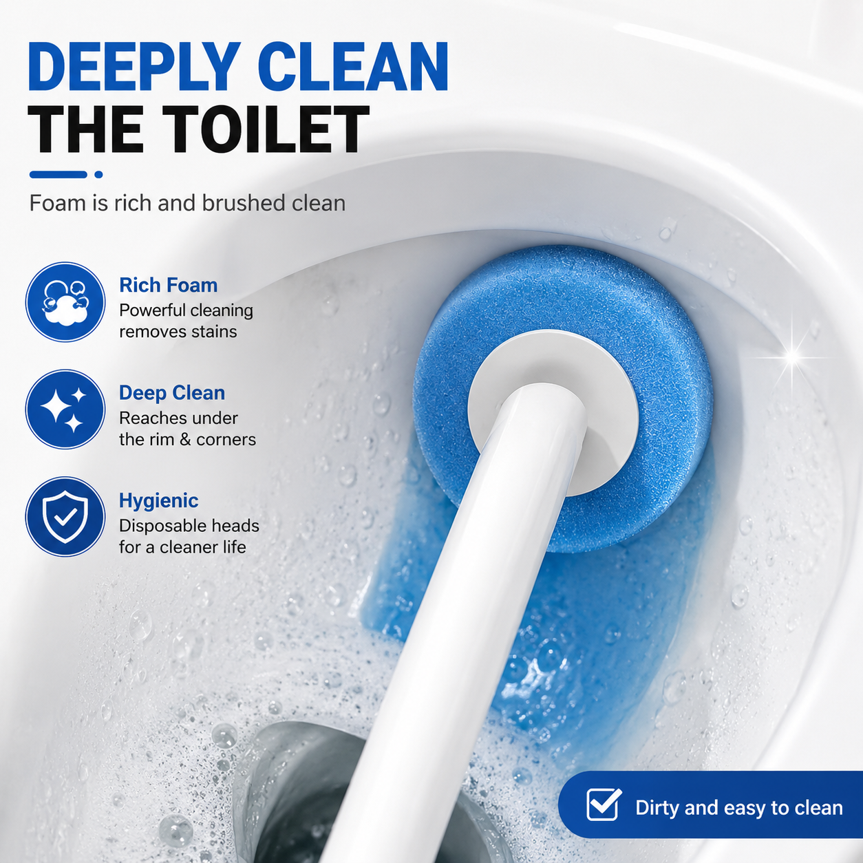 SOPAMI Disposable Toilet Brush Kit | No-Touch Toilet Cleaner