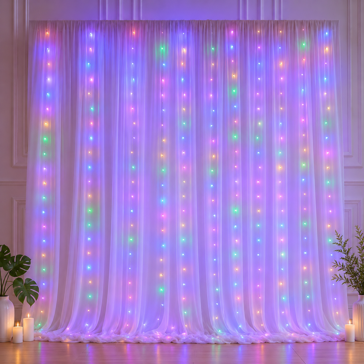 ❤️Dreamy Tulle Curtain Lights Set