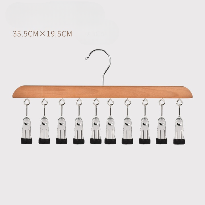 🔥Closet Organizer with 10 Clips - Space Saving Hanging Closet Organizer