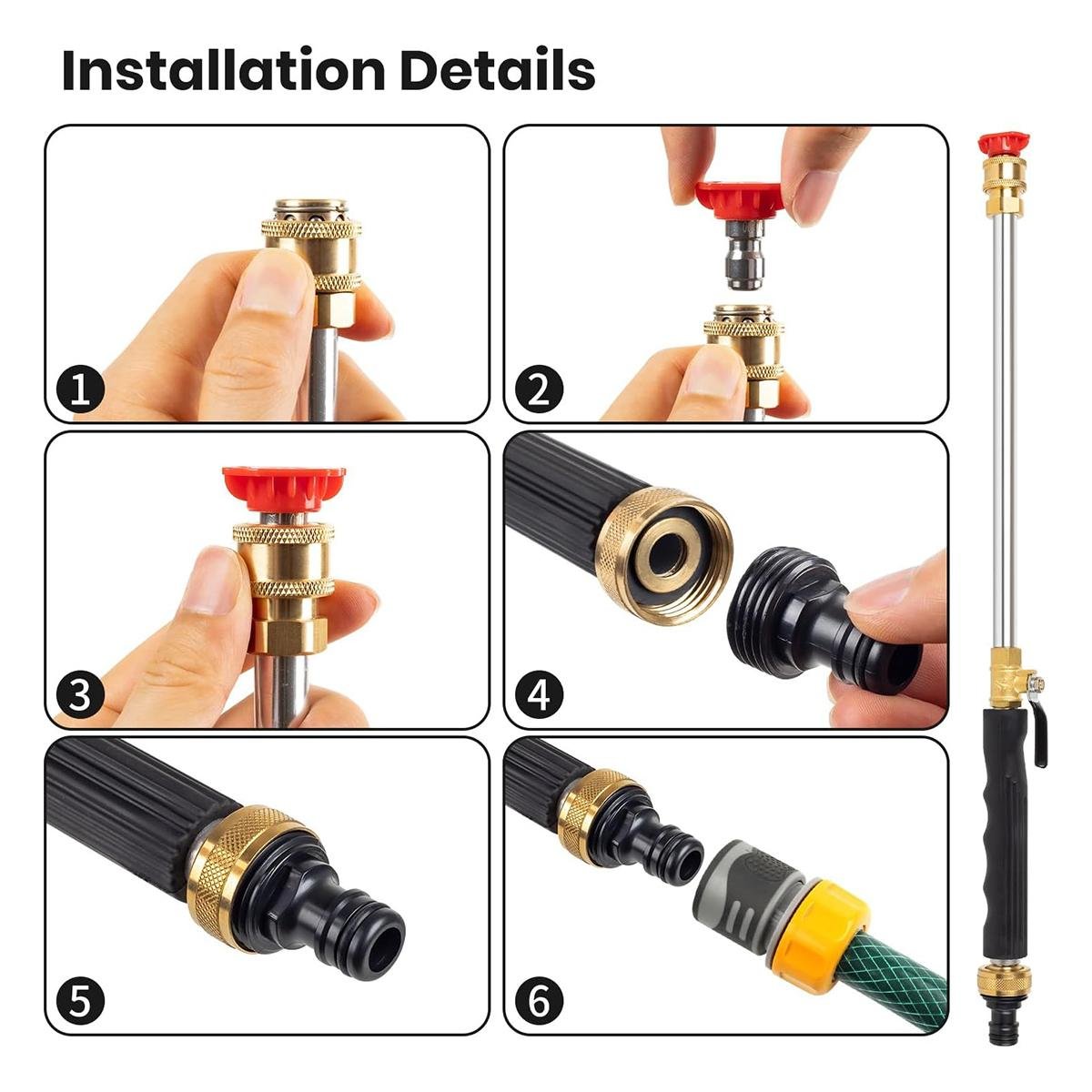 Jet Nozzle Power Washer for Garden Hose – Turn Your Hose Into a High-Pressure Cleaning Machine 🚿💪