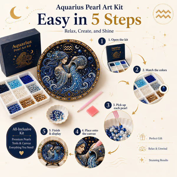 š„Last Day 49% OFF - 12 Zodiac Signs Pearl Art Kit āš