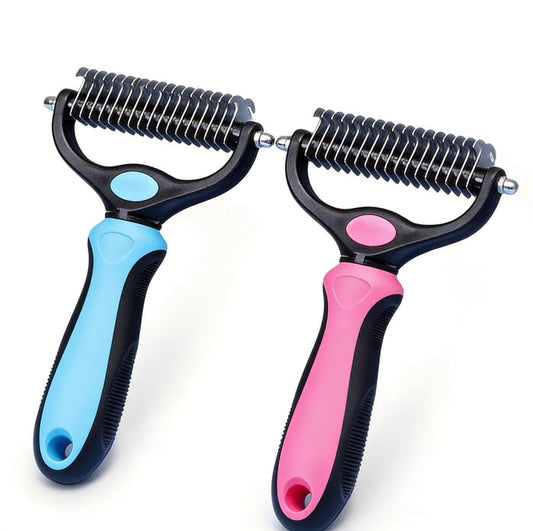 🔥Pet Grooming Brush-Double Sided Hurtless Shedding