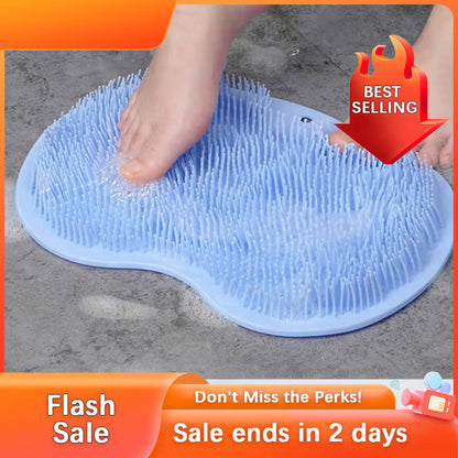 🏆Flash Sale⚡ 50K+ SOLD! Almost Gone-💥Silicone Shower Foot Scrubber Mat，Best gifts