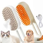 ✨LAST DAY ONLY 80% OFF🔥Pet Steam Brush - A 3-in-1 steam brush for cat and dog hair removal, grooming, and removing flying fur.