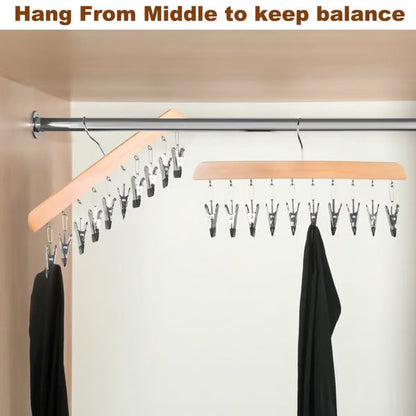 🔥Closet Organizer with 10 Clips - Space Saving Hanging Closet Organizer