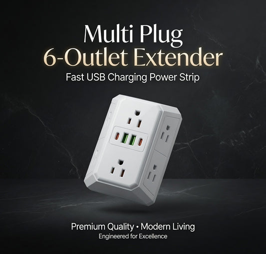 Multi Plug 6-Outlet Extender