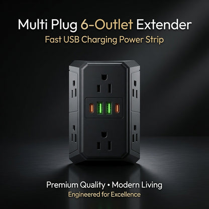 Multi Plug 6-Outlet Extender