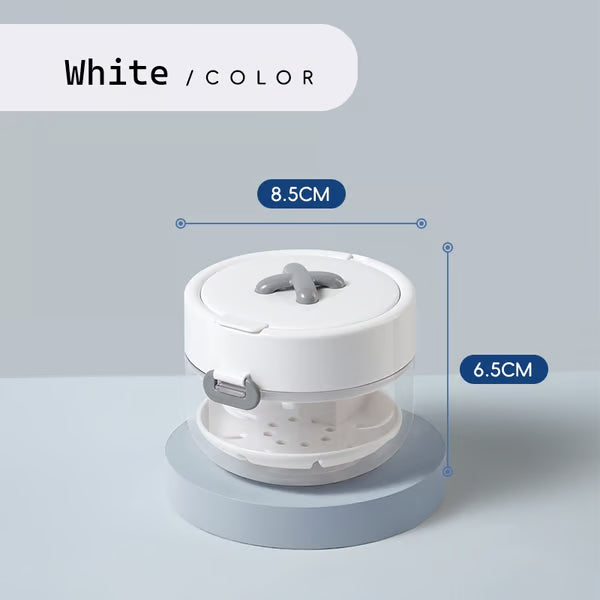 🔥3-in-1 Leak-Proof Retainer Cleaning Case with Mirror, Drain Tray & Travel Storage