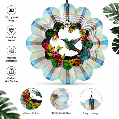 🎉🎐 3D Rotating Wind Chime – Kinetic Hanging Wind Spinner for Garden, Balcony & Outdoor Decor