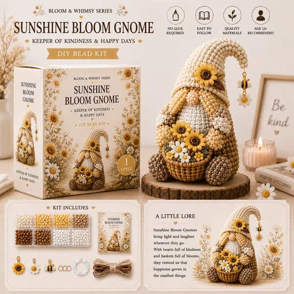 🔥 💕Cozy Gnome DIY Bead Kit Collection– Collect All 12 Gnome