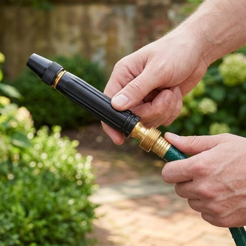 Heavy Duty Adjustable Twist Hose Nozzle Jet Sweeper Nozzle
