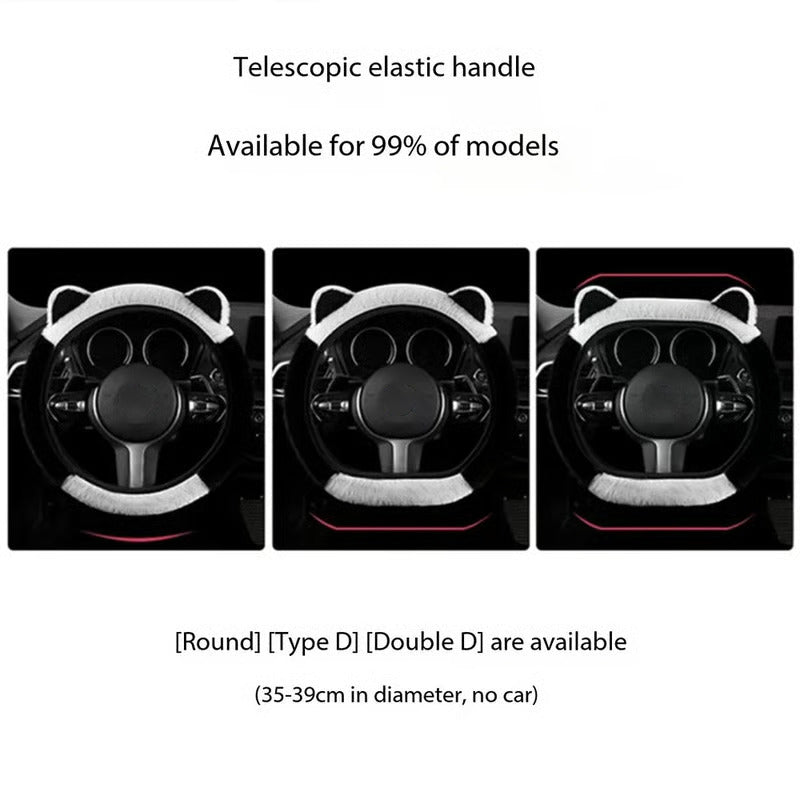 Plush Winter - Use Steering Wheel Cover