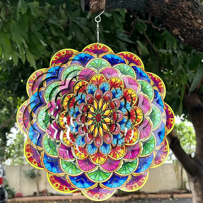 🎉🎐 3D Rotating Wind Chime – Kinetic Hanging Wind Spinner for Garden, Balcony & Outdoor Decor