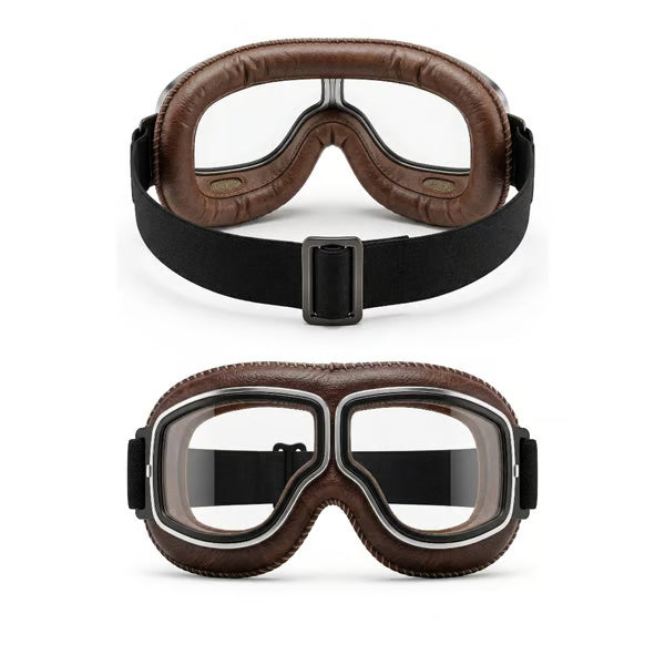 🕶️ OTG Vintage Motorcycle Goggles (Fits Over Glasses)
