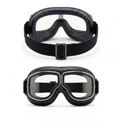 🕶️ OTG Vintage Motorcycle Goggles (Fits Over Glasses)