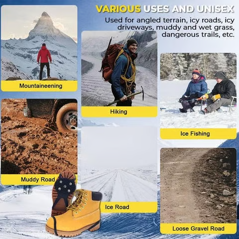 ⛄️Winter Sale ❄️Universal Non-Slip Gripper Spikes🥾