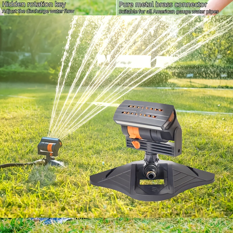 Adjustable Oscillating Sprinkler Wide Coverage