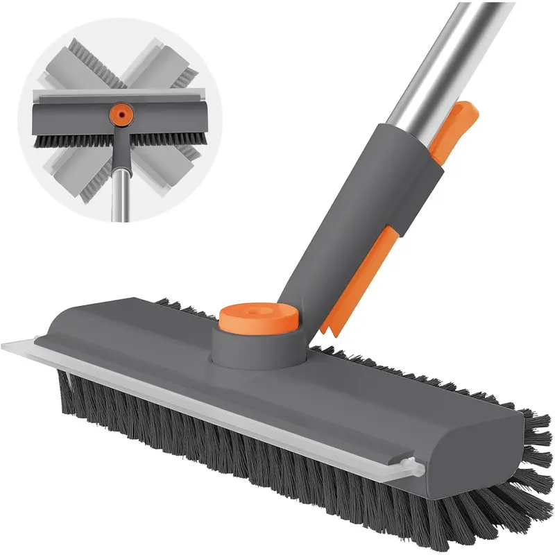 Plainlygoods 3-in-1 Long Handle Scrub Brush——Clean Tough Messes Without Bending or Kneeling