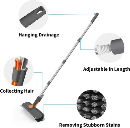 Plainlygoods 3-in-1 Long Handle Scrub Brush——Clean Tough Messes Without Bending or Kneeling