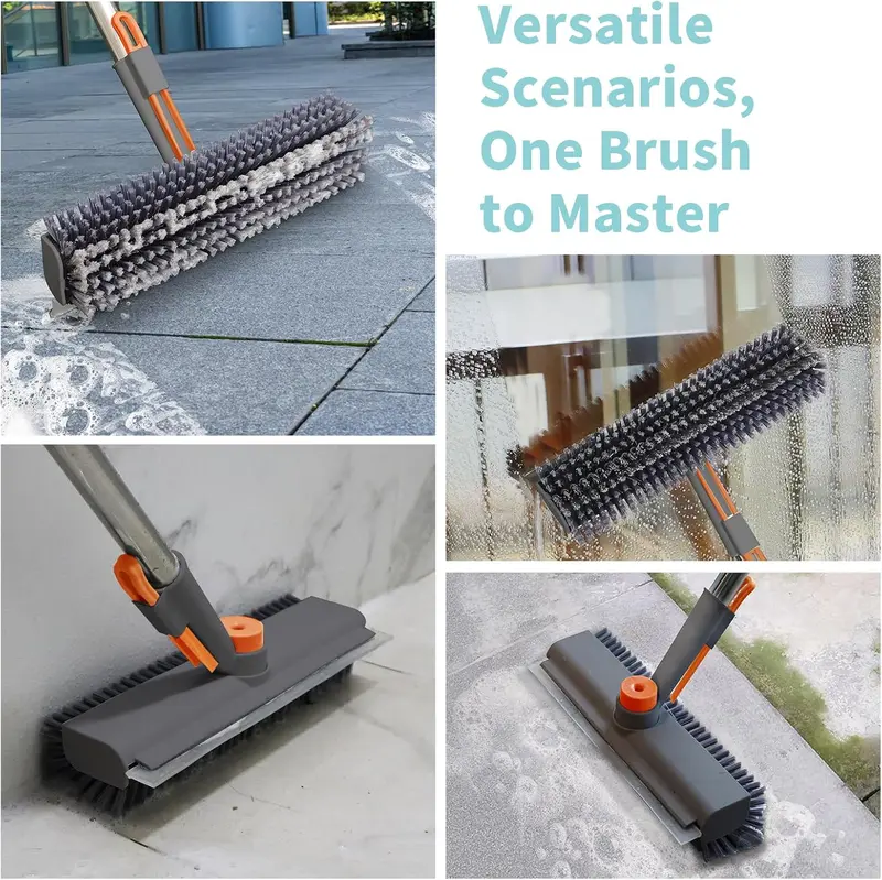 Plainlygoods 3-in-1 Long Handle Scrub Brush——Clean Tough Messes Without Bending or Kneeling