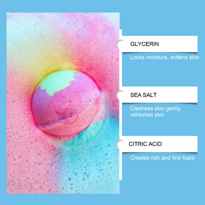 Plainlygoods Ocean Surprise Kids Bath Bombs – Fizzy Bath Fun with Hidden Toys Inside