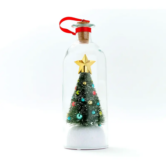 Plainlygoods 8" Recordable Christmas Tree Message In A Bottle