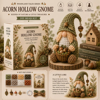 🔥 💕Cozy Gnome DIY Bead Kit Collection– Collect All 12 Gnome