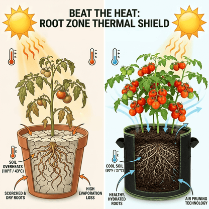 5-Pack 10 Gallon Grow Bags