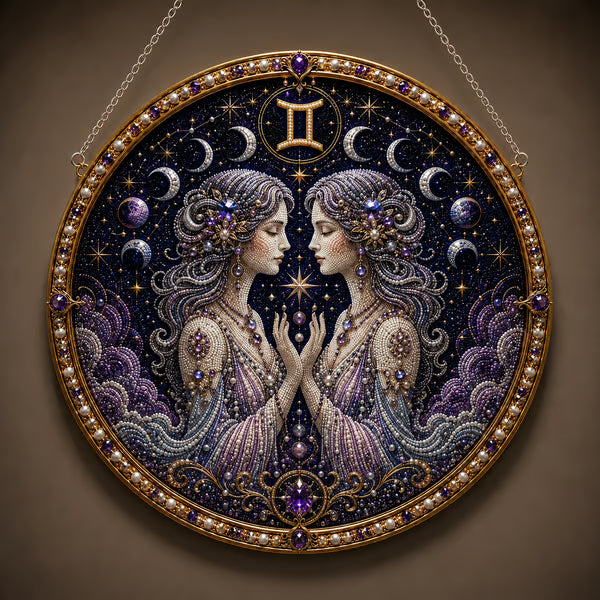 🔥Last Day 49% OFF - 12 Zodiac Signs Pearl Art Kit ♈🌙