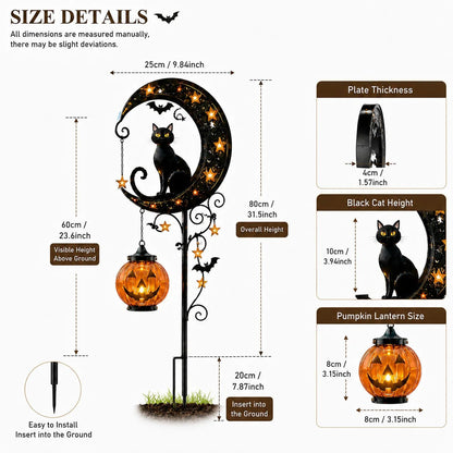 🎃 Halloween Early Bird Sale | 49% OFF Pumpkin Moon Garden Stake Light(📦Buy 2 Free Shipping)