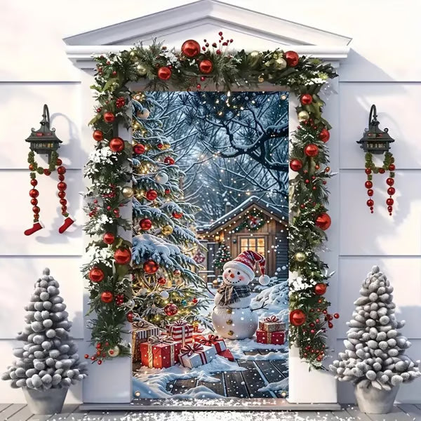 ⏰Christmas Limited Sale 49% OFF!!🎄🎅 Santa Claus Door Cover For Instant Holiday Decor