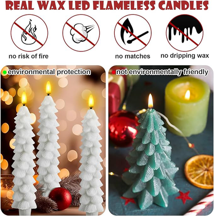 Grunsify Flameless Taper Candles 🕯