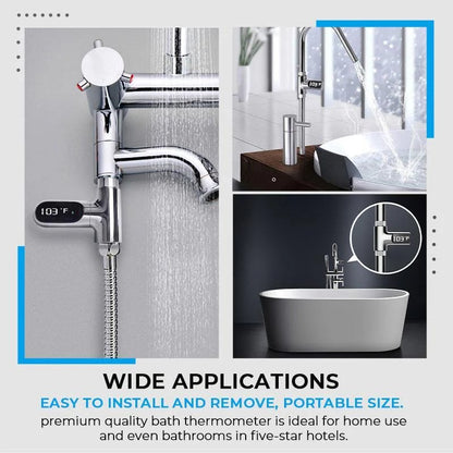 🔥Christmas Limited-Time Offer: 50% OFF!!!🔥🌡️ SHOWER THERMOMETER - LCD Display with Backlight, Easy Installation Without Tools, IPX7 Waterproof, Perfect for Modern Bathroom 🛁