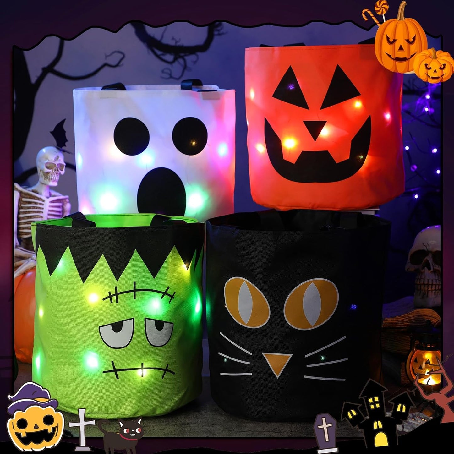 🔥LAST DAY 49% OFF - 🎃 Halloween Candy Bucket Set