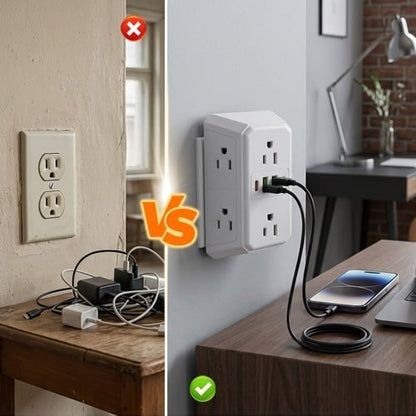 Multi Plug 6-Outlet Extender