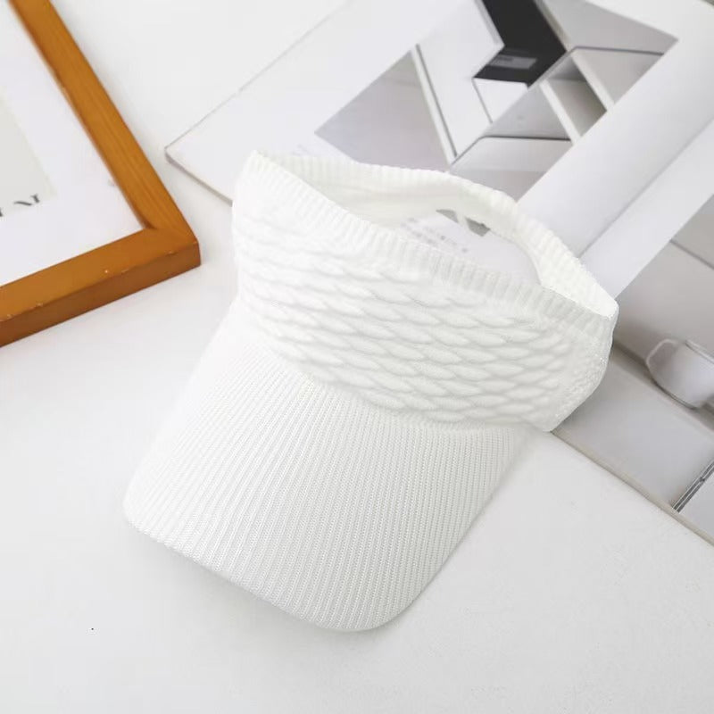 Women’s Open-Top Breathable UV-Protection High-Ponytail Sun Visor