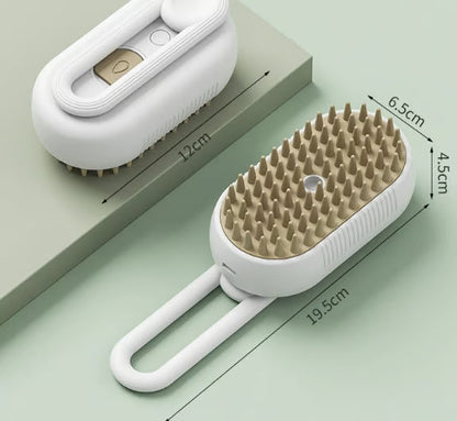 ✨LAST DAY ONLY 80% OFF🔥Pet Steam Brush - A 3-in-1 steam brush for cat and dog hair removal, grooming, and removing flying fur.