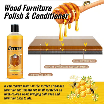 🍯Beeswax Wood Floor & Furniture Cleaner | Stain Remover, Polish & Conditioner | 100ml