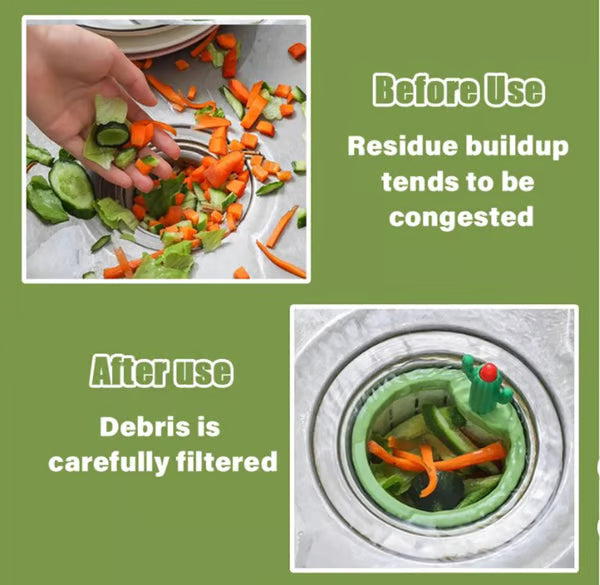 Kitchen Hands-Free Dumping Sink Filter