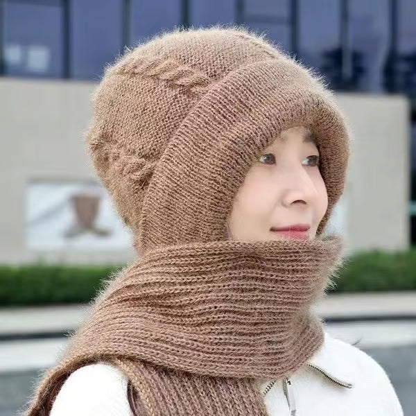 🎄Multi-Use Knitted Built-In Hood Scarf for Women