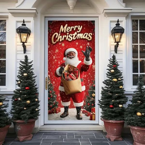 ⏰Christmas Limited Sale 49% OFF!!🎄🎅 Santa Claus Door Cover For Instant Holiday Decor