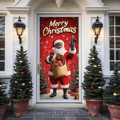 ⏰Christmas Limited Sale 49% OFF!!🎄🎅 Santa Claus Door Cover For Instant Holiday Decor