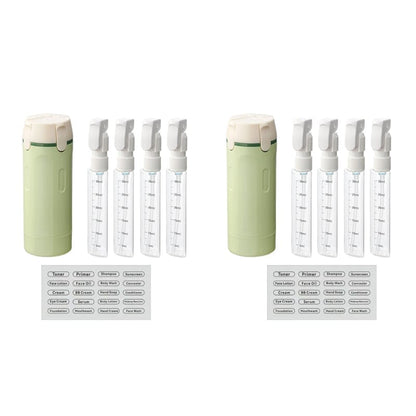 4-in-1 Leakproof Rotatable Travel Dispenser Set