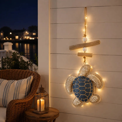 🔥Glowing Coastal Sea Turtle Wall Art