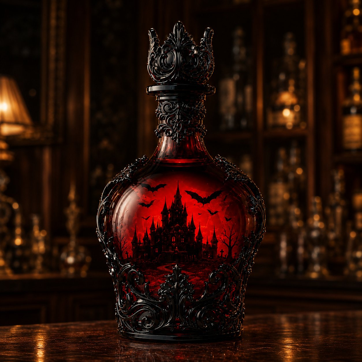 🔥Last Day 49% OFF - 🦇🍺Gothic Vampire Castle Whisky Decanter & Tumbler(📦Buy 2 Free Shipping)