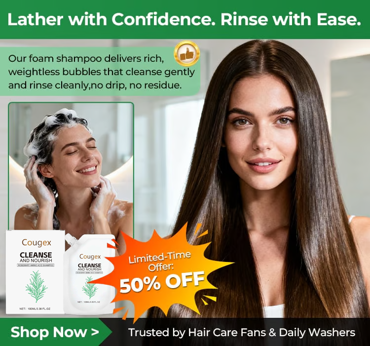 🌿Cougex Rosemary Amino Acid Shampoo – Lightweight Cleanse, Soft & Fresh Feel✨