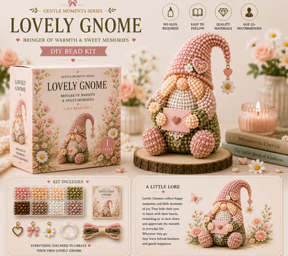 🔥 💕Cozy Gnome DIY Bead Kit Collection– Collect All 12 Gnome