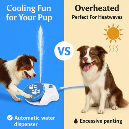 🐶 Dog Step-On Water Fountain – Interactive Outdoor Play & Cooling Toy